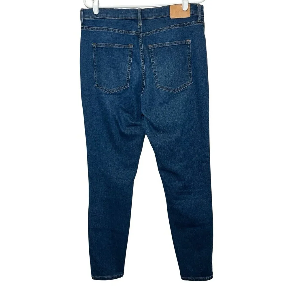 Everlane Women Jeans Size 32 High Rise Skinny Blue Stretch Zipper Pockets